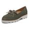 Vionic Teagan Womens Oxford/Lace Up Casual - Olive Nubuck - Left angle