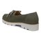 Vionic Teagan Womens Oxford/Lace Up Casual - Olive Nubuck - Back angle