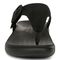 Vionic Activate RX Women's Toe Post Casual Soft Sandal - Black - Front