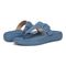 Vionic Activate RX Women's Toe Post Casual Soft Sandal - Captains Blue - pair left angle