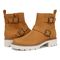 Vionic Folsom Women's Comfortable Supportive Ankle Boot - Wheat - pair left angle