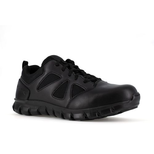 Reebok Duty Women's Sublite Cushion Tactical Soft Toe Shoe - Black - Profile View