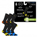GSA Hydro+  Crew Semi Cushioned Men's Socks - 6 pairs