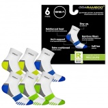 GSA Bamboo+ Quarter Half Terry Men's Socks - 6 pairs
