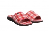 Strole Den Tartan Women's Wool Slide Slippers with Orthotic Arch Support