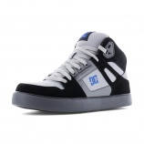 DC Work Crew Pure Work Men's Composite Toe High-Top Work Shoe SD10 - Black / Gray / Blue