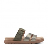 Easy Spirit Traveltime Athletic Cushioned Arch Support Slip-On Women's Athletic Shoe Earth Ayden Strappy Slip-on Sandal Cushioned Arch Support Women's Casual Sandal