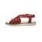 Bearpaw Leah Women's Leather Sandal - 2836W  614 - Red - Side View