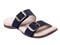 Spenco Vista Slide Women's Leather Arch Support Sandal - Peacoat - Pair