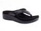 Spenco Weekend Wedge Toe-post Orthotic Sandal - Black Snake - tn