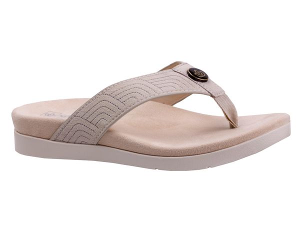 Spenco Laguna Ellie Women's Leather Thong Sandal - Cloud - Pair