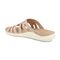 Gravity Defyer Ortal Women's Orthotic Comfort Sandal - Beige - Back Angle View