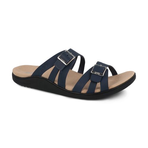 Gravity Defyer Ortal Women's Orthotic Comfort Sandal - Blue - Profile View