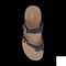 Gravity Defyer Women's Yontal Sandal - Gray/Purple - top view