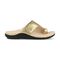 Gravity Defyer Etztal Women's Linen Comfort Sandal - Gold - Side View