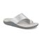Gravity Defyer Etztal Women's Linen Comfort Sandal - Silver - Profile View