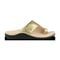 Gravity Defyer Women's Etztal Leather Sandal - Gold - side view