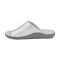 Gravity Defyer Etztal Women's Linen Comfort Sandal - Silver - Side View