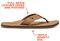 Reef Leather Smoothy Men's Comfort Sandals - Bronze Brown