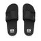 Reef Fanning Slide - Black/Silver - Top View - Black/Silver