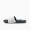 Reef Fanning Slide Men's Sandals - Grey/white - Left Side