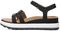 Vionic Lex Womens Quarter/Ankle/T-Strap Wedge - Black