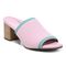 Vionic Fleur Womens Slide Sandals - Cameo Pink Knit - Angle main