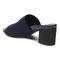 Vionic Fleur Women's Slide Heeled Sandals - Navy Knit - Back angle