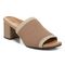 Vionic Fleur Womens Slide Sandals - Toasted Nut Knit - Angle main