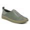 Vionic Zinah Women's Slip-on Casual Shoe - Army Green Leather - Angle main