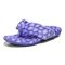 Vionic Lydia Women's Washable Thong Post Arch Supportive Slipper - Amethyst Multi Leopa - Left angle