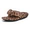 Vionic Lydia Women's Washable Thong Post Arch Supportive Slipper - Brown Multi Leopard - Left angle