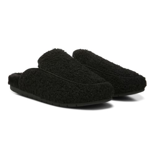 Vionic Caressa Womens Slipper Casual - Black Curly Shear - Pair