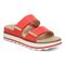 Vionic Brandie Women's Platform Comfort Sandal - Poppy - Angle main
