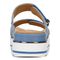 Vionic Brandie Women's Platform Comfort Sandal - Vallarta Blue Metall - Back