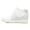 Vionic Emery Womens Slip On/Loafer/Moc Wedge - White Nubuck - Left Side