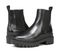 Vionic Karsen Womens Mid Shaft Boots - Black Wp Leather - pair left angle
