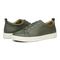 Vionic Lucas Mens Oxford/Lace Up Casual - Olive Leather - pair left angle