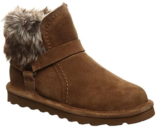 Bearpaw Konnie Women's Leather, Faux Fur Boots - 2777W - Hickory