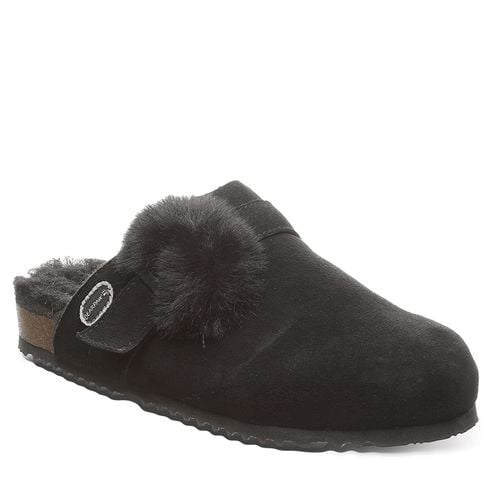 Bearpaw Stevie Women's Leather Slippers - 2869W - Black