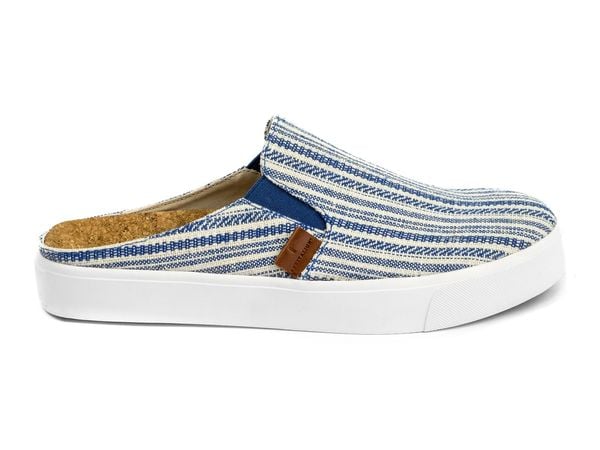 Revitalign Esplanade Canvas Women's Shoes - Blue Stripe - Product View - 1