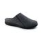 Strole Lodge Men's Supportive Clog Wool Slipper with Arch Support Strole- 030 - Charcoal - Profile View