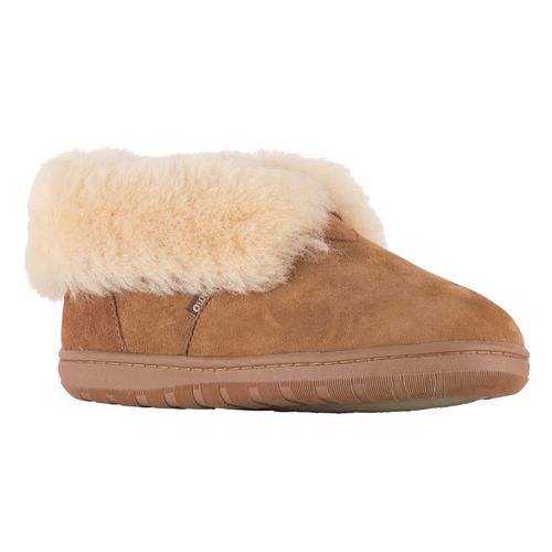 Lamo Lady's Doubleface Sheepskin Bootie Slippers CW1732 - Chestnut - Profile View