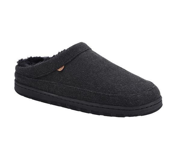 Lamo Julian Clog Wool Men's Slippers EM2049W - Black - Profile View