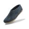 Glerups Wool Closed Heel Unisex Slipper Shoe - Leather Sole - Model A - A Denim 22