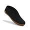 Glerups Wool Closed Heel Unisex Slipper Shoe - Rubber Sole - Model AR - AR Charcoal/Honey 4