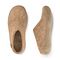 Glerups Wool Open Heel Unisex Slipper / Slip-on Clog - Leather Sole - Model B -  B Sand 23