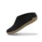 Glerups Wool Open Heel Unisex Slipper / Slip-on Clog - Leather Sole - Model B - B Charcoal 1
