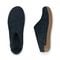 Glerups Wool Open Heel Unisex Slipper / Slip-on Clog - Leather Sole - Model B - Denim Main