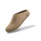 Glerups Wool Open Heel Unisex Slipper / Slip-on Clog - Leather Sole - Model B -  B Sand 22